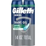 Gillette Series Mens Sensitive Shave Gel (14 oz)