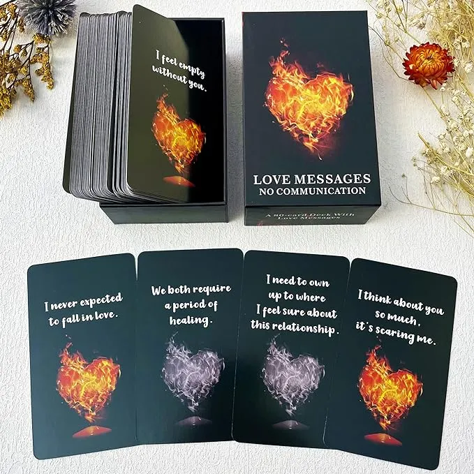 Love Oracle Cards Deck, Soulmates and Twin Flames Relationship Oracle Cards, ...