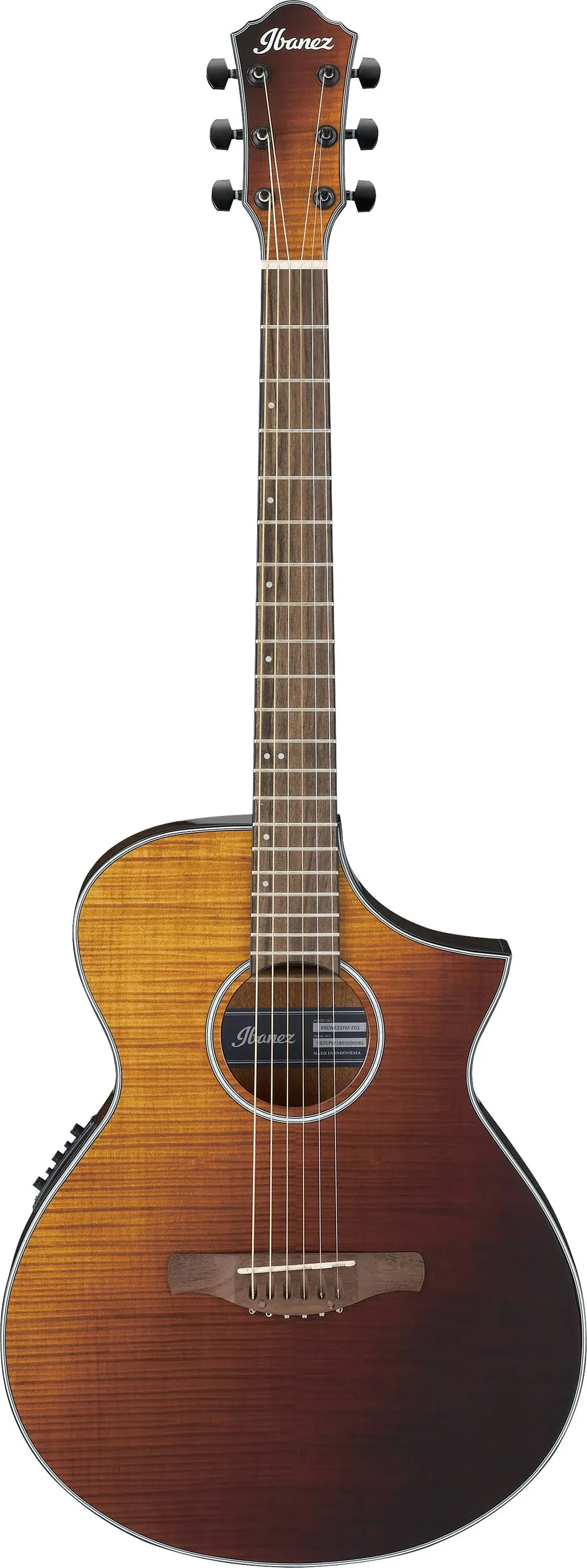 Ibanez AEWC32FM Thinline Acoustic-Electric Guitar