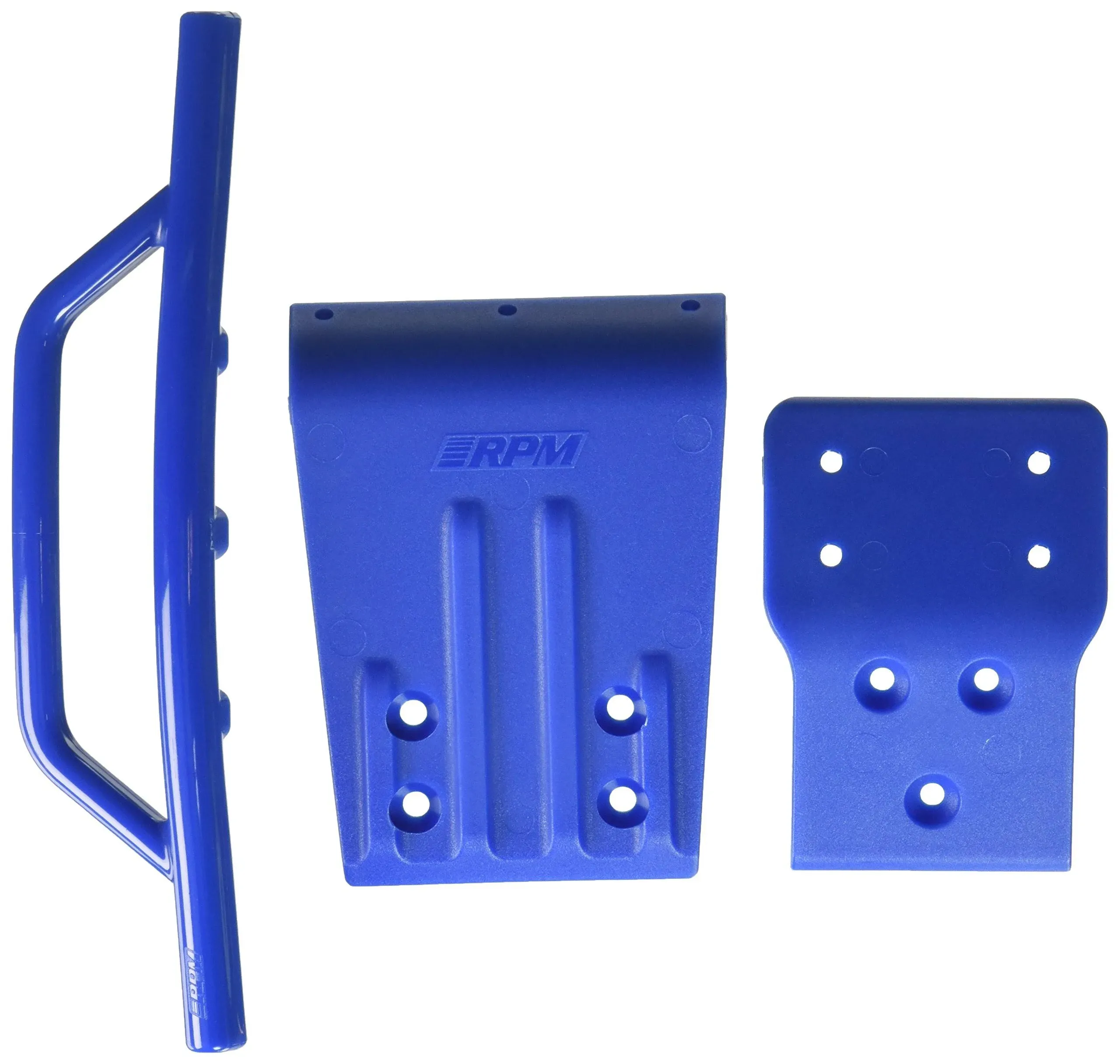 Front Bumper and Skid Plate for Traxxas Slash 4 x 4 - Blue