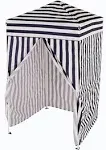 Impact Canopy 4' x 4' Pop-Up Changing Dressing Room, Portable Privacy Cabana, Navy Blue/White