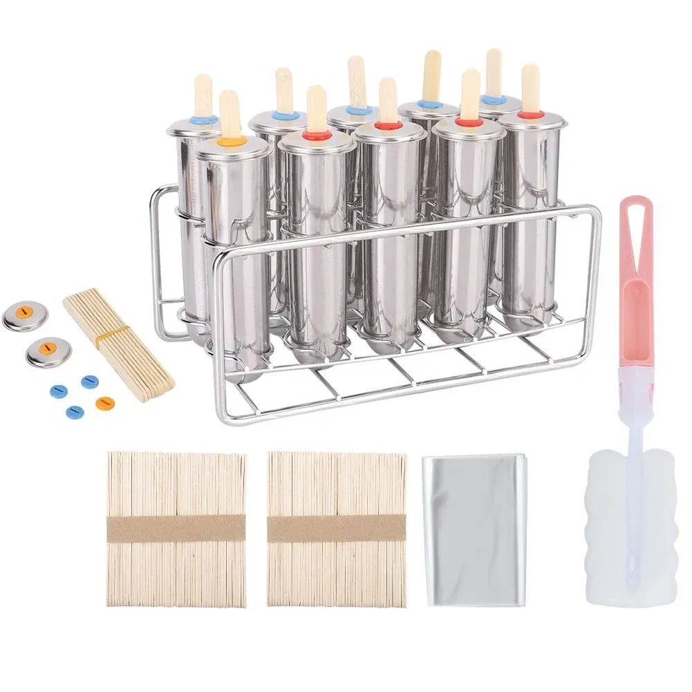 Stainless Steel Ice Cream Mould Popsicle Mould Ice Cream Making Tools Popsicl...