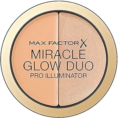 Max Factor Miracle Glow Duo Pro Illuminator, Creamy Highlighter (20 Medium)