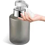 Automatic Soap Dispenser Touchless Auto Liquid Hand Dish Soap Dispenser Hands Free Electric Soap Dispenser Rechargeable for Kitchen Bathroom Grey