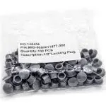 Gray Cam Hole Plugs, 1/2", 100 ct