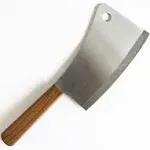 Meat Cleaver, with Riveted Walnut Handle, Stainless Steel, 12&#034;