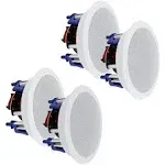 Ceiling Speakers 2-Way 5.25&#034; 600 Watts Passive Wired Flush Mount in Wall Spea...