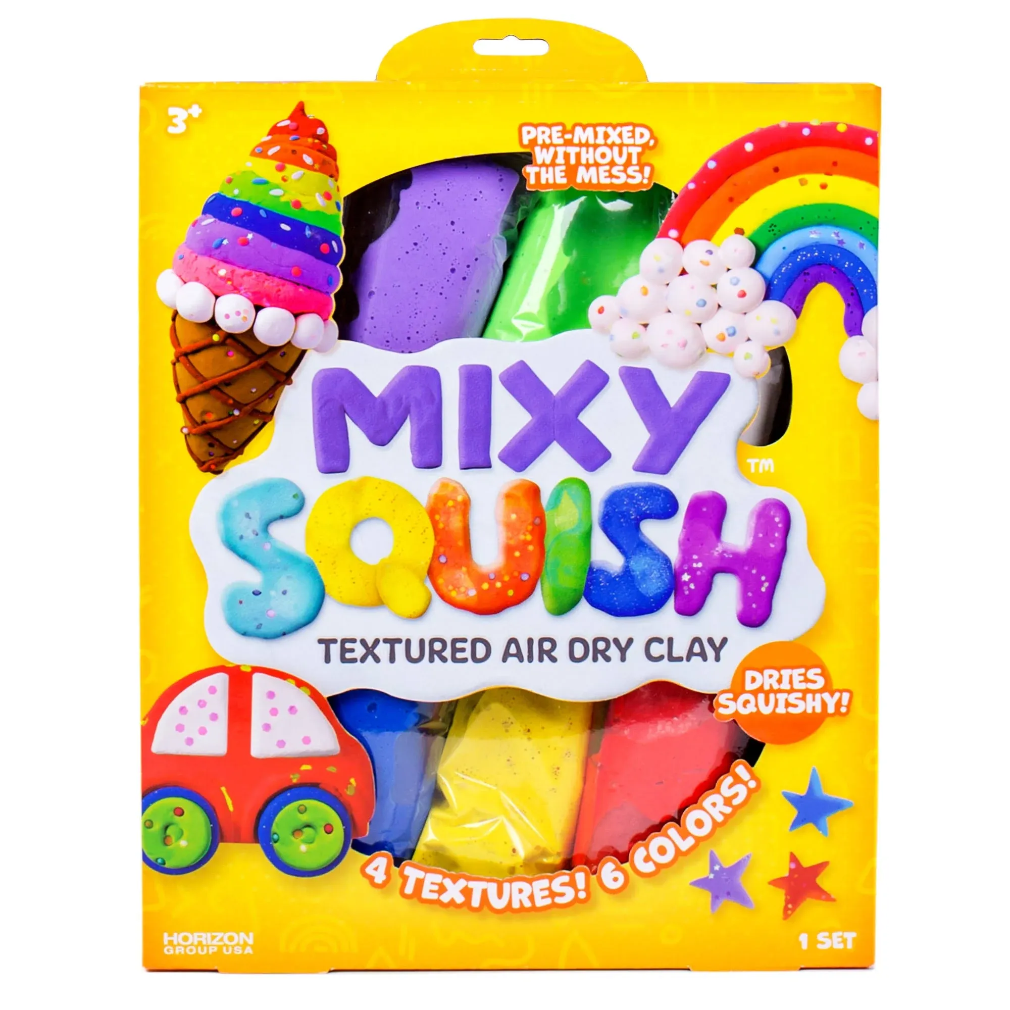 Rainbow Mixy Squish Air-Dry Clay