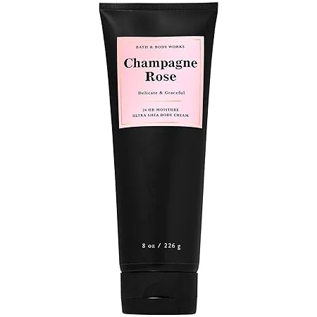 *Bath &amp; Body Works Champagne Rose 24 Hr Ultra Shea Body Cream (8oz / 226g) NEW