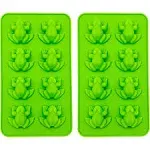 The Dreidel Company Frozen Frogs Silicone Mold, Candy Chocolate Frog Molds for Birthday, party, cake Decoration Passover Bake Ware and Ice Tray