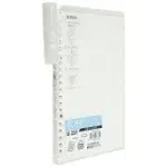 KOKUYO Campus Smart Ring Binder Notebooks, A5, 25 Sheets Capacity, 20 Rings, Clear, Japan Import (RU-SP130T)