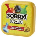 NEW~Sorry Diced Ready, Set, Roll W/Game Case Hasbro Gaming Ages 6+ Up~2021