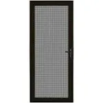 36 in. x 80 in. Bronze Surface Mount Ultimate Security Screen Door with Meshtec Screen