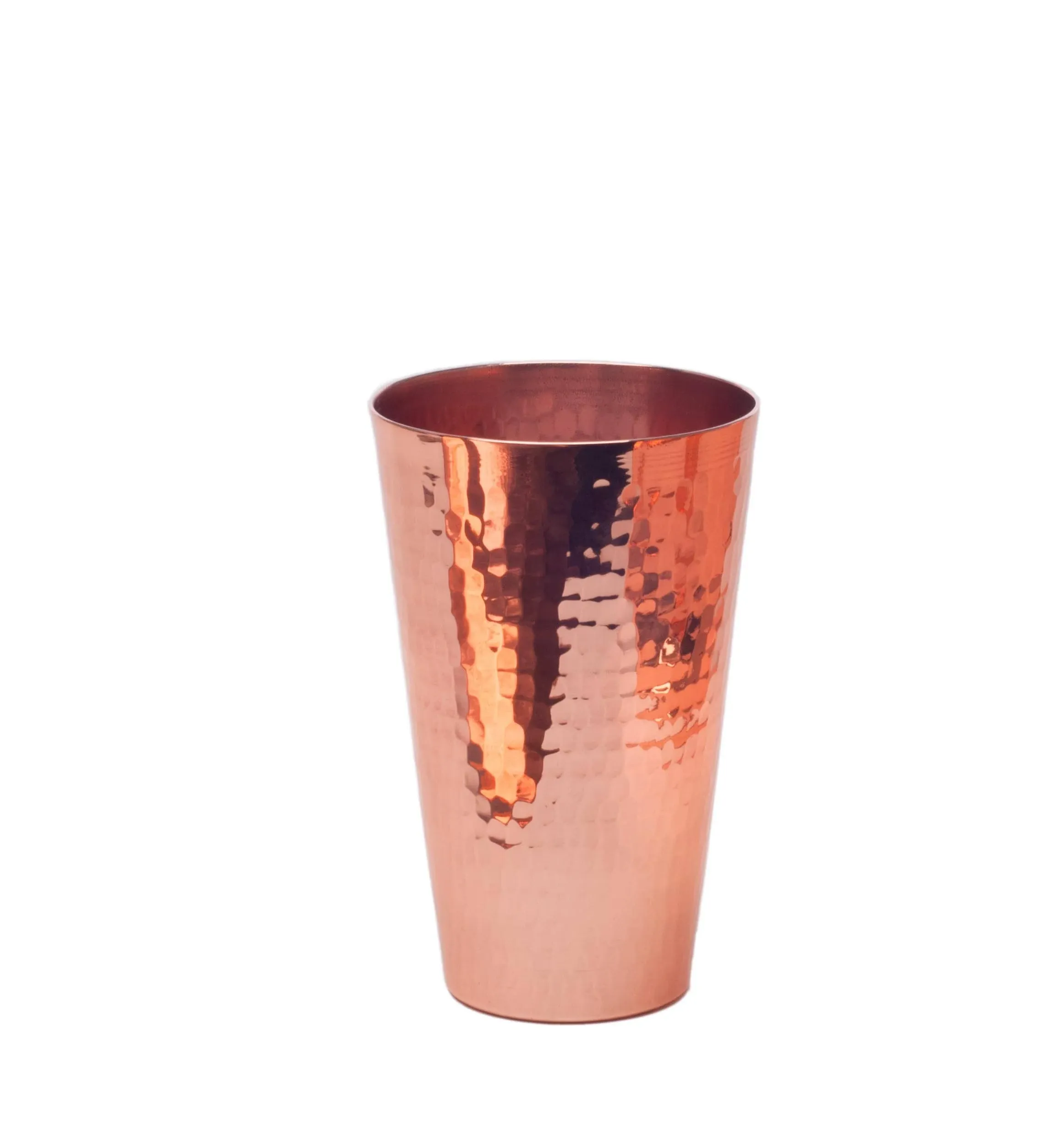 Sertodo Copper Ice Tea Cup | 25 Ounce Capacity | 100% Pure Copper, Heavy Gauge, Hand Hammered | Ayurvedic Drinking Vessel | Fancy Cocktail Cup