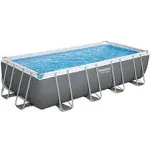 Bestway Power Steel 18' x 9' x 48" Rectangular Above Ground Swimming Pool Set