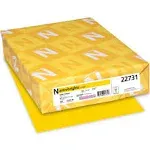 Astrobrights Color Cardstock, 65lb, 8.5 x 11, Solar Yellow, 250/Pack