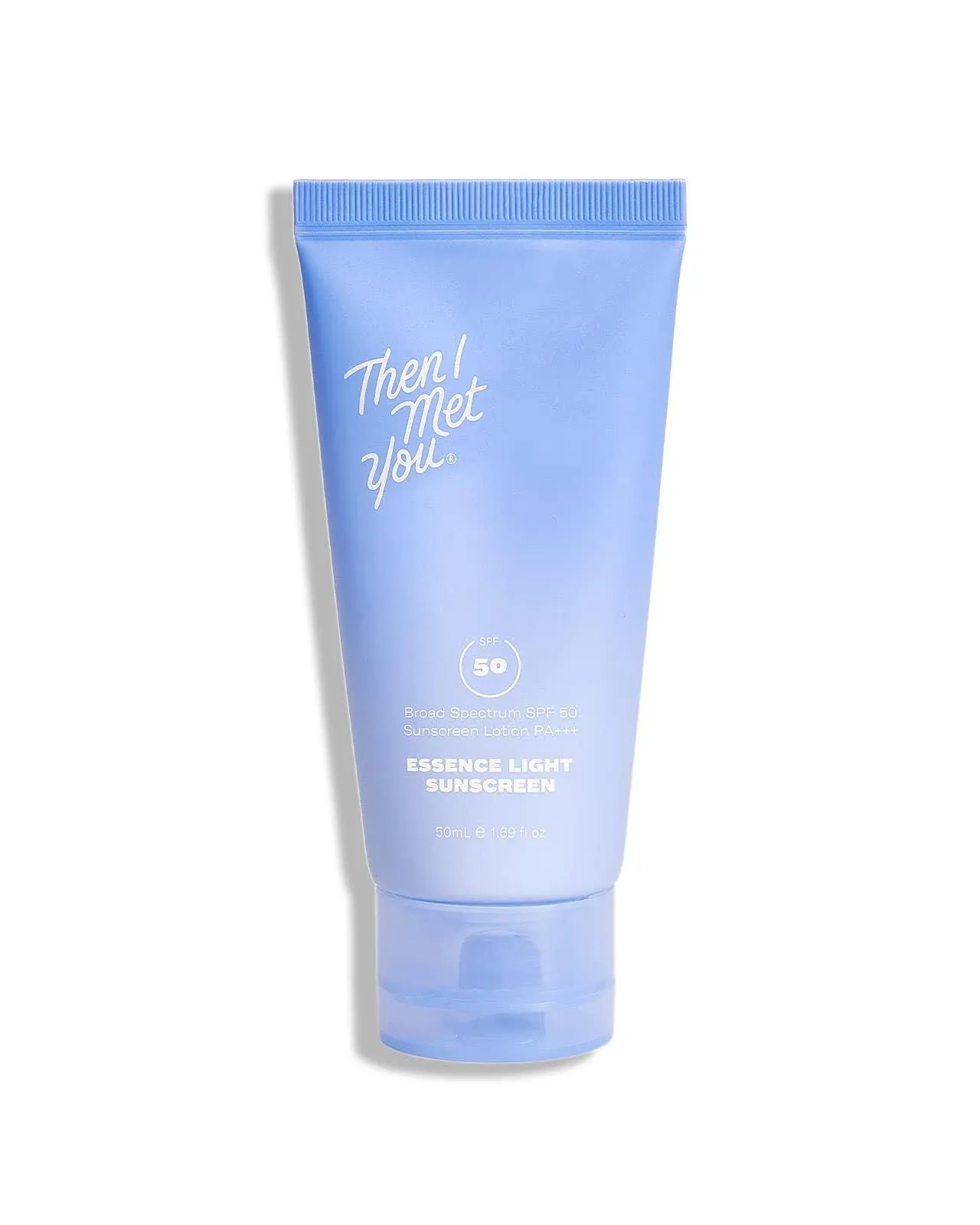 Then I Met You Essence Light Sunscreen, Broad Spectrum SPF 50 Lotion Pa+++, Hyaluronic Acid, Vegan, Cruelty-Free, 50ml