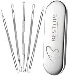 TAYTHI Blackhead Remover Tool, Pimple Popper Tool Kit, Blackhead Extractor Tool for Face, Extractor Tool for Comedone Zit Acne Whitehead Blemish, Stainless Steel Extraction Tools