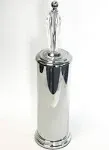 Splash Home Tammy Stainless Steel Toilet Brush and Holder