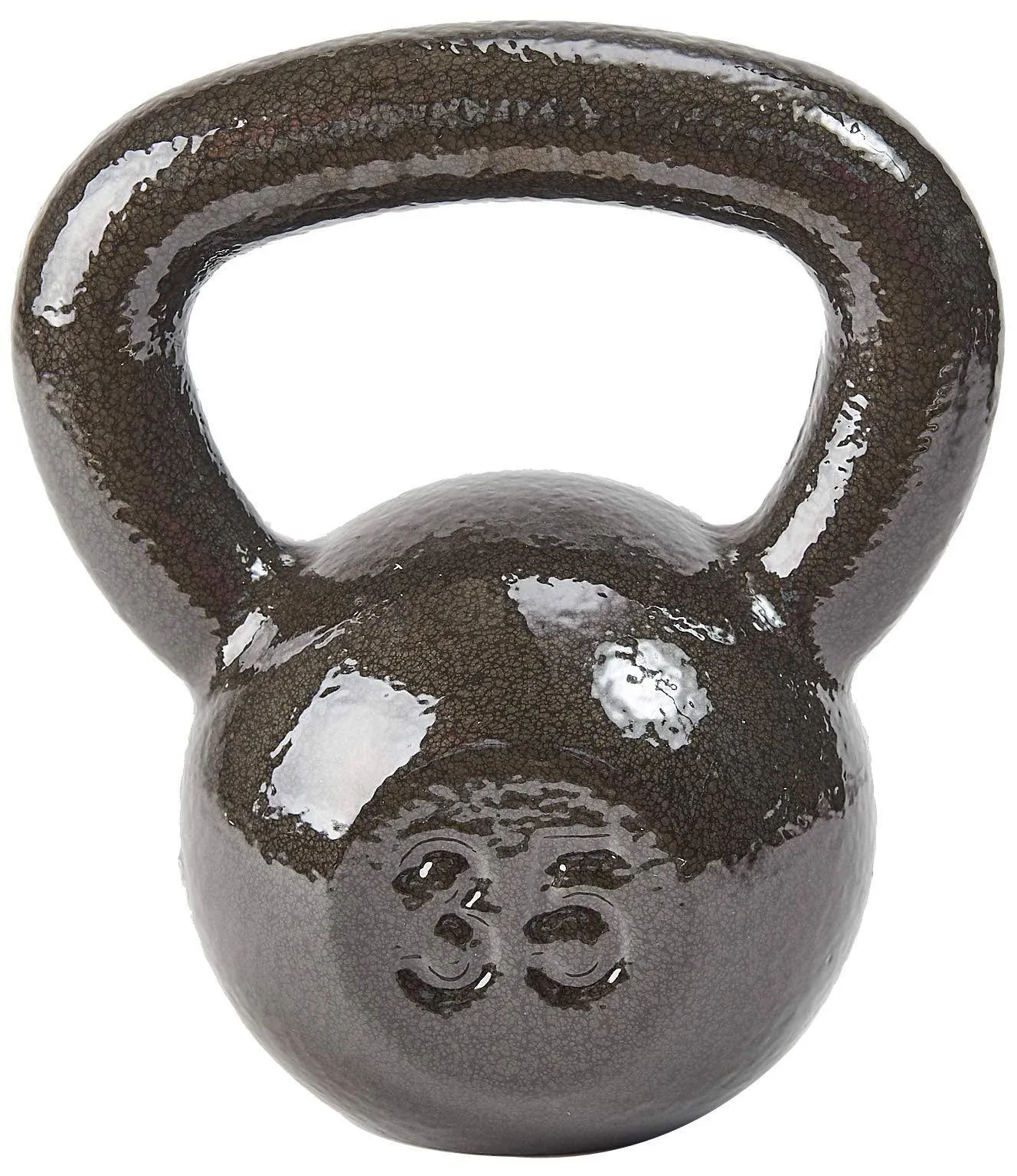 Everyday Essentials All-Purpose Solid Cast Iron Kettlebell, 35 Pounds, Gray