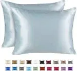 Shopbedding Satin Pillowcase for Hair and Skin - King Silk Satin Pillowcase with Zipper, Rust (Pillowcase Set of 2)