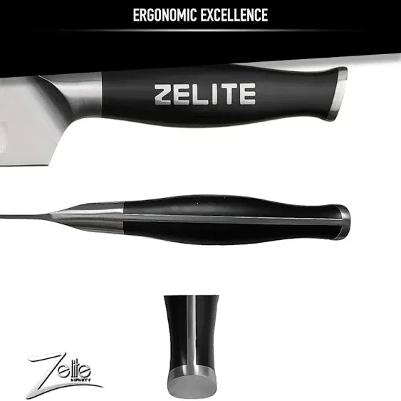 Zelite Infinity 7 Inch Butcher Knife - Meat Cleaver Knife with German High Carbon Stainless Steel Blade; Chinese Style Chopping Knife with Ergonomic Handle; Meat Cutting Knife in Luxurious Gift Box