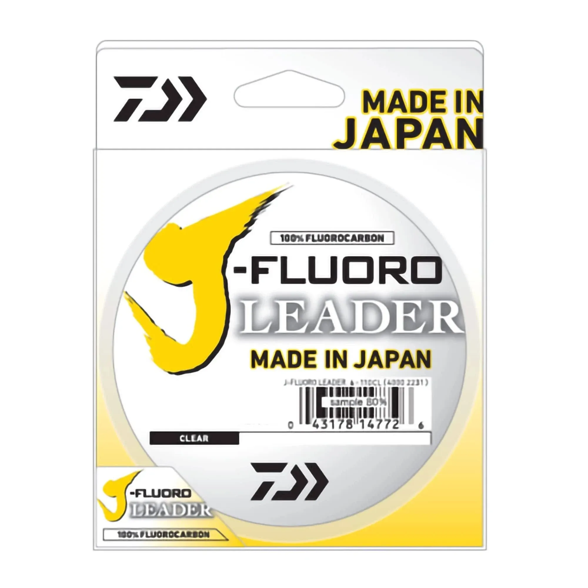 Daiwa J-Fluoro Fluorocarbon Leader - 15lb - 100yd