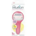 Schick Intuition Lemon Berry Breeze 4 Blade Razor Cartridge 2 Ct &amp; Handle + Cap