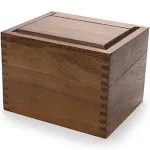 Ironwood Gourmet 28339 Recipe Box, Acacia Wood