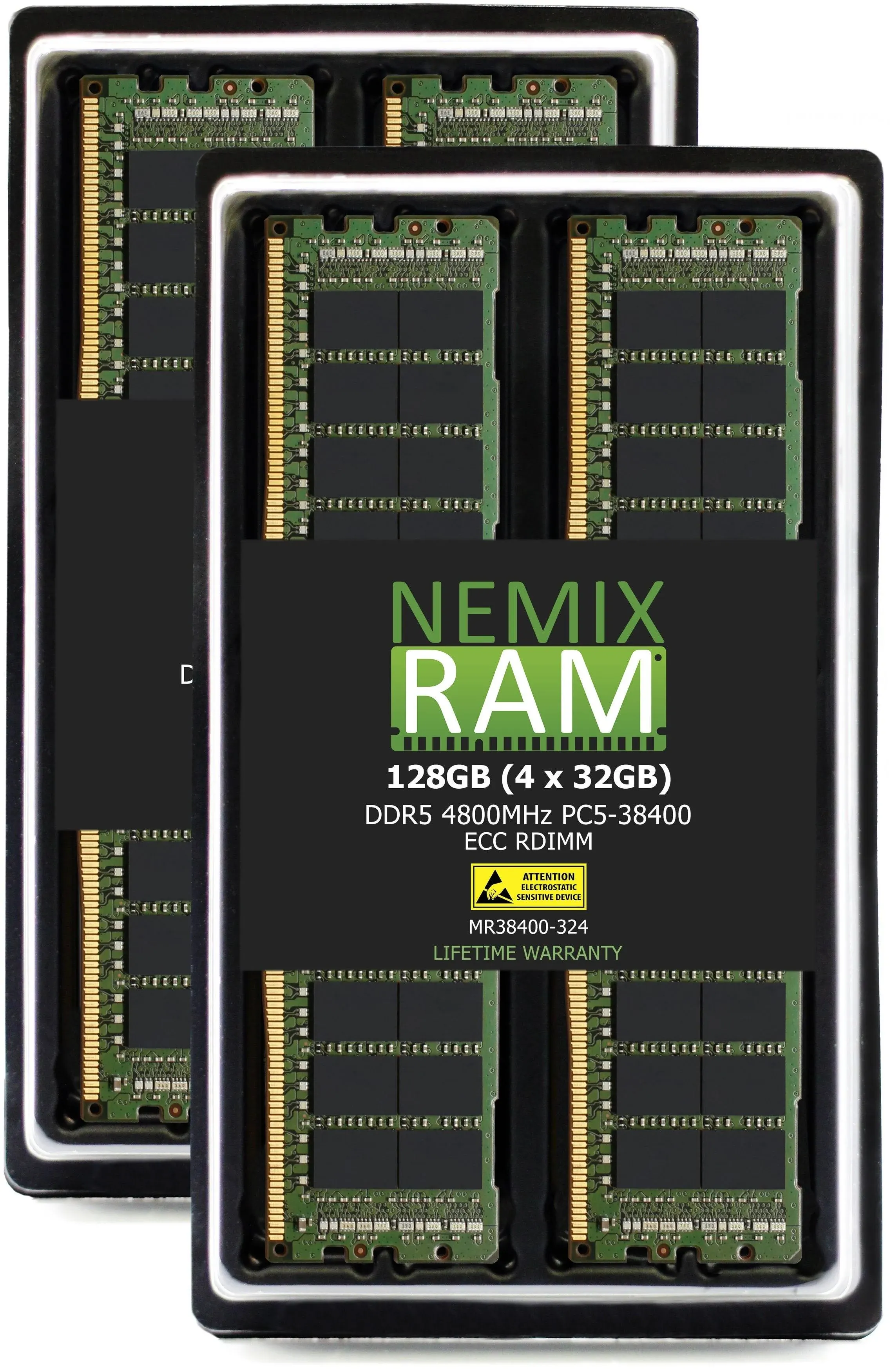 Ddr5 4800MHz PC5-38400 RDIMM 2Rx4 128GB (4x32GB) / 1.1V