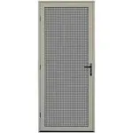 Titan 36 in. x 80 in. Surface Mount Almond Ultimate Security Screen Door with Meshtec Screen