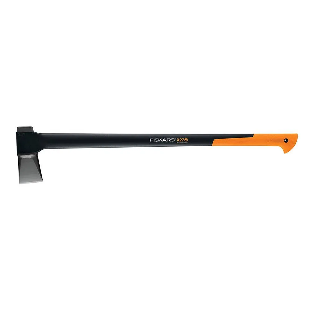 Fiskars X27 Super Splitting Axe - 36" Wood Splitting Axe for Medium to Large Size Logs with Shock-Absorbing Handle - Split Firewood - Forged Steel Blade - Bushcraft Gear and Camping Axe