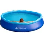 Deco Home 12ft x 30in Inflatable Pool with Filter Pump and Air Compressor for Inflation