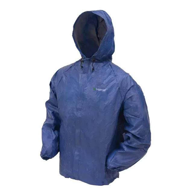 Frogg Toggs Ultra-Lite2 Waterproof Rain Jacket, Blue, Size Large