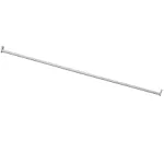 Adjustable Closet Rod, Steel 72 Inch to 120 Inch, 30 Pound Capacity, White – Design House, 205849