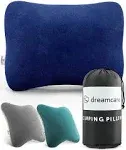 DREAMCARE Camping Pillow, Memory Foam Travel Pillow, Camping Accessories - Small Pillow Camping Essentials Camping Pillows for Sleeping, Backpacking Pillow, Travel Pillows for Sleeping (Medium,Black)