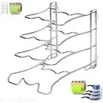 Kitchen Cabinet Pan and Pot Cookware Organizer Rack Holder, Set of 2 - Contemporary - Pantry And Cabinet Organizers - by Brawbuy Deals | Houzz