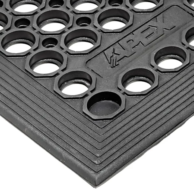 NoTrax T30 Safety/Anti-Fa<wbr/>tigue Mat, for Wet Areas, 3&#039;x 3&#039;x1/2&#034;, Black