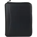 FranklinCovey Classic FC Basics Spacemaker Vinyl Zipper Binder - Black