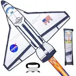 JOYIN Spaceship Kite Easy to Fly Huge Kites for Kids and Adults with 262.5 ft Kite String, Large Beach Kite for Outdoor Games and Activities