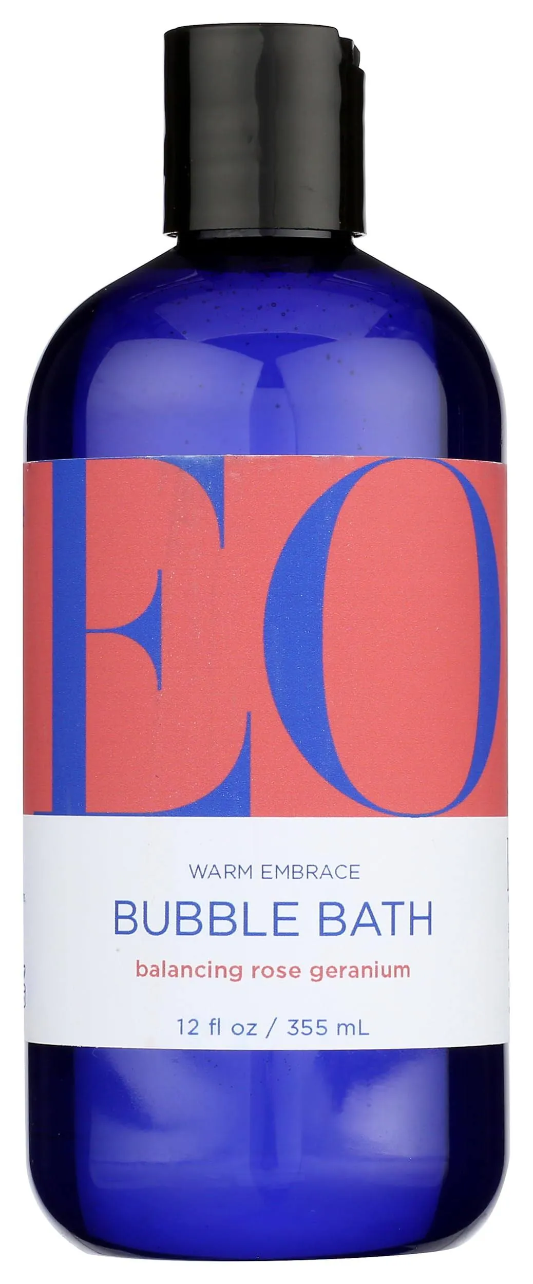 EO Bubble Bath, 12 Ounce (Pack of 1), Rose Geranium, Plant-Based, Botanical Extracts