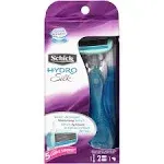 Schick Hydro Silk Expert Care Moisture Hydration Razor 1 Handle + 2 Cartridges