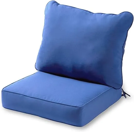 Greendale Home Fashions Az7820-marine Blue Outdoor 2-Piece Deep Seat Cushion Set