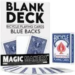 Blank Playing Cards Bicycle Deck - Blue Backs