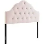 Sovereign Queen Diamond Tufted Velvet Headboard