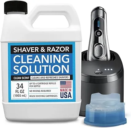 Impresa Electric Shaver Cleaning Solution for Braun Clean & Renew Refill Cartridges