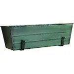 Achla Designs VFB-05-WM Medium Green Flower Wall Window Box with Brackets