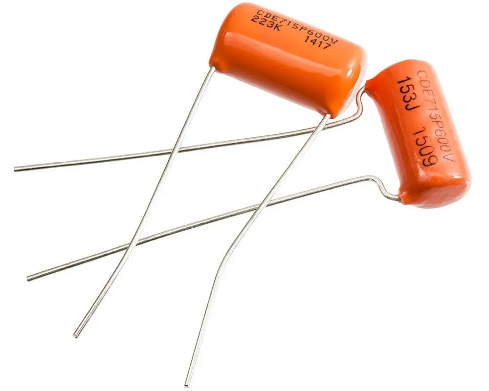 Sprague 715P Orange Drop Woman Tone Capacitor Set .022uF & .015uF 600V