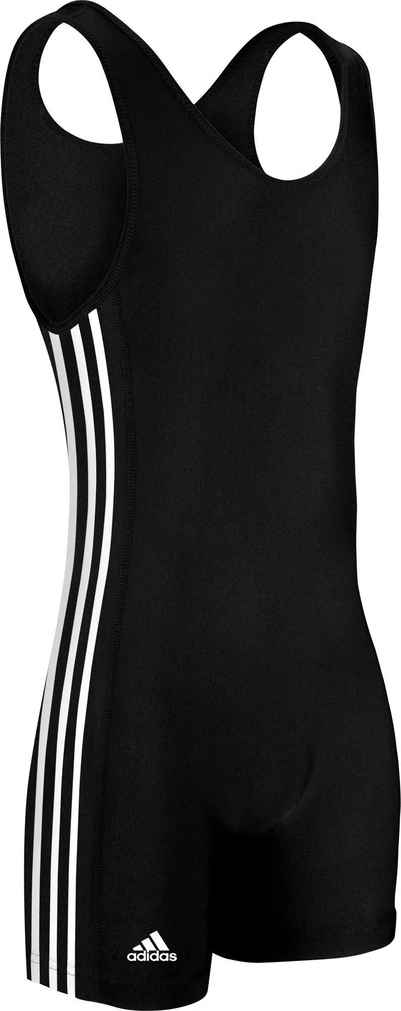 Adidas aS102s 3 Stripe Singlet - Black White