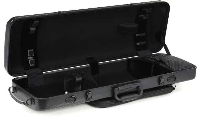 GEWA Pure Polycarbonate Oblong Violin Case, Black